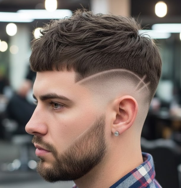 Spiked Crop with Low Drop Fade