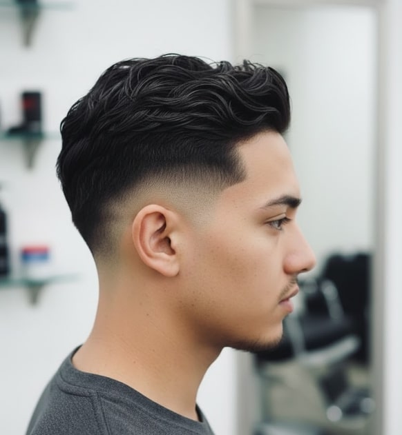 Spiky Blowout Fade