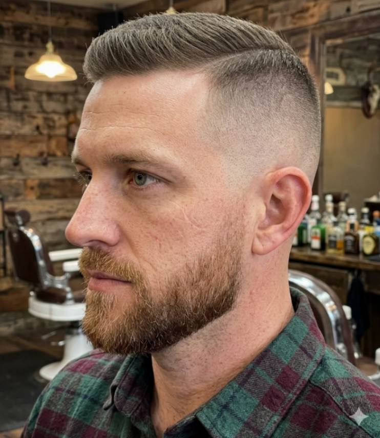 Classy High and Tight with Razor Shaved Sides