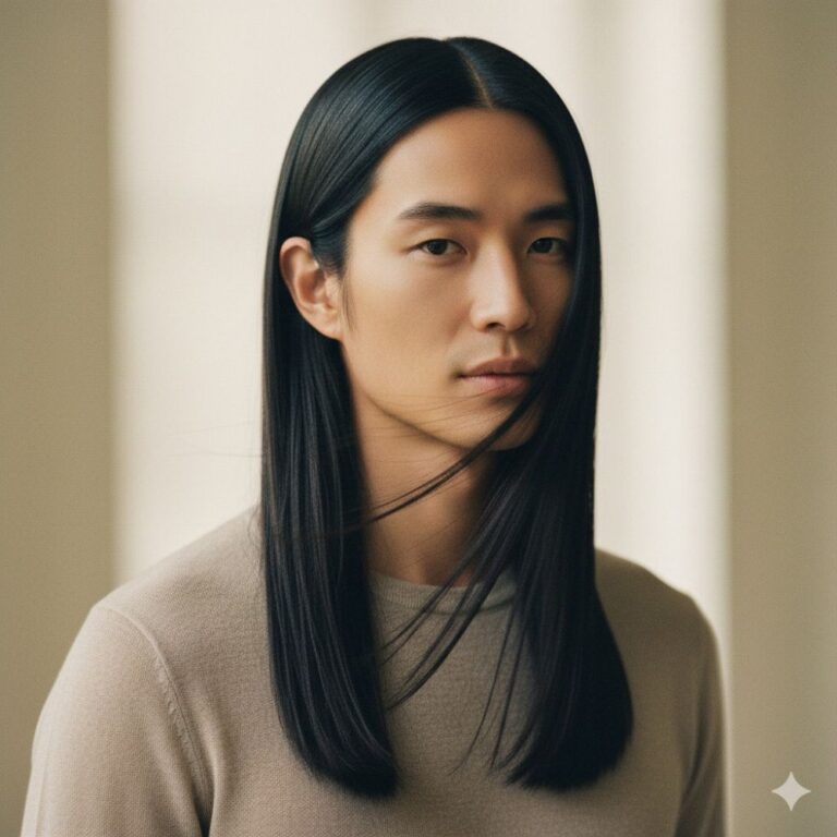 Flowing, Long Straight Hair