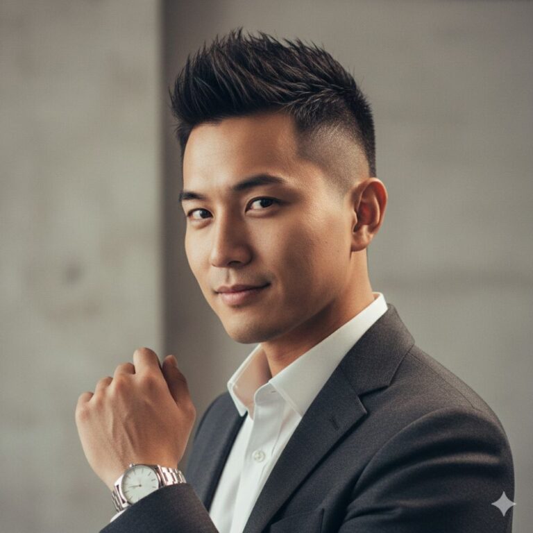 Short Spiky Hair Fade