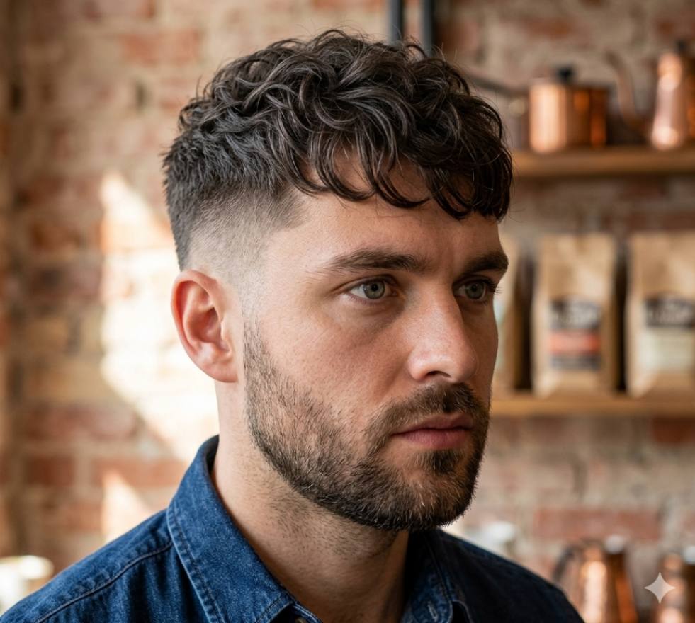 Textured Crop with Choppy Fringe